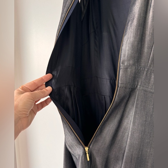 Rachel Roy high neck halter dress with box pleats and pockets - Picture 5 of 12